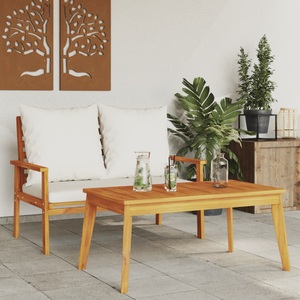 vidaXL, vidaXL Gartensofa-Set mit Kissen Massivholz Akazie