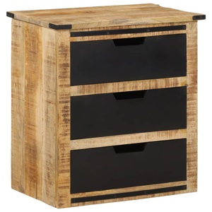 vidaXL, vidaXL Sideboard mit 3 Schubladen 55x35x60 cm Massivholz Mango