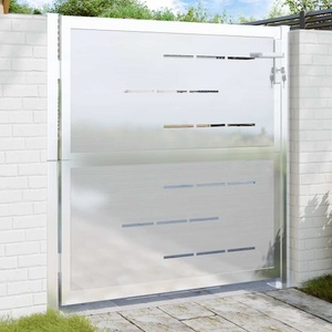 vidaXL, vidaXL Gartentor 100x100 cm Edelstahl, vidaXL Gartentor 100x100 cm Edelstahl