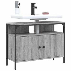 vidaXL, vidaXL Waschbeckenunterschrank Grau Sonoma 60x30x60 cm Holzwerkstoff