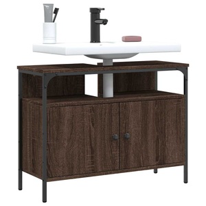 vidaXL Waschbeckenunterschrank Braun Eichen-Optik 60x30x60 cm