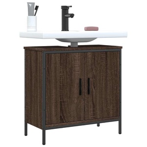 vidaXL, vidaXL Waschbeckenunterschrank Braun Eichen-Optik 60x30x60 cm