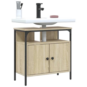 vidaXL, vidaXL Waschbeckenunterschrank Sonoma-Eiche 60x30x60 cm Holzwerkstoff