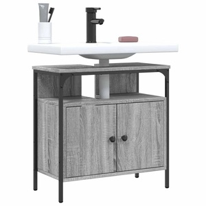 vidaXL, vidaXL Waschbeckenunterschrank Grau Sonoma 60x30x60 cm Holzwerkstoff