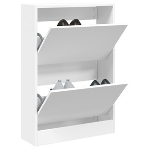 vidaXL, vidaXL Schuhschrank Weiß 60x21x87,5 cm Holzwerkstoff