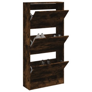 vidaXL, vidaXL Schuhschrank Räuchereiche 60x21x125,5 cm Holzwerkstoff