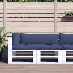 vidaXL, vidaXL Palettenkissen 3 Stk. Marineblau Oxford-Gewebe, vidaXL Palettenkissen 3 Stk. Marineblau Oxford-Gewebe