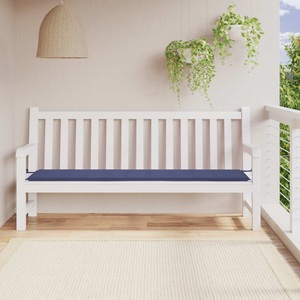 vidaXL, vidaXL Gartenbank-Auflage Marineblau 200x50x3 cm Oxford-Gewebe