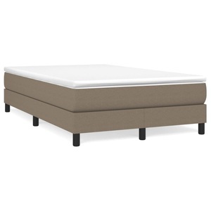 vidaXL, vidaXL Boxspringbett mit Matratze Taupe 120x190 cm Stoff, vidaXL Boxspringbett mit Matratze Taupe 120x190 cm Stoff