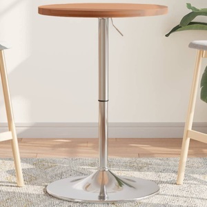 vidaXL, vidaXL Bartisch Ø50x90,5 cm Massivholz Buche, vidaXL Bartisch Ø50x90,5 cm Massivholz Buche