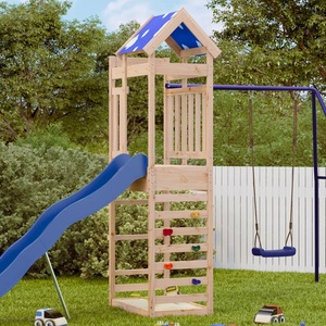 vidaXL, vidaXL Spielturm mit Kletterwand 85x52,5x239 cm Massivholz Kiefer, vidaXL Spielturm mit Kletterwand 85x52,5x239 cm Massivholz Kiefer