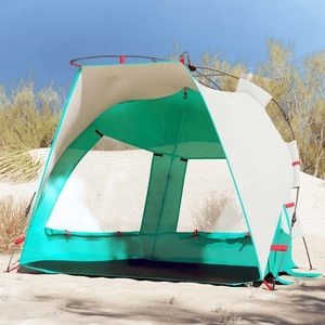 vidaXL, vidaXL Strandzelt 2 Personen Seegrün Quick Release Wasserdicht, vidaXL Strandzelt 2 Personen Seegrün Quick Release Wasserdicht