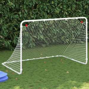vidaXL, vidaXL Fußballtor Weiß 122x81x81 cm Stahl