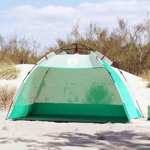 vidaXL, vidaXL Strandzelt 2 Personen Seegrün Quick Release Wasserdicht