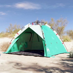 vidaXL, vidaXL Strandzelt 3 Personen Seegrün Quick Release Wasserdicht