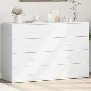 vidaXL, vidaXL Sideboards 2 Stk. Weiß 60x39x80 cm Holzwerkstoff