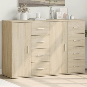 vidaXL, vidaXL Sideboards 2 Stk. Sonoma-Eiche 59x39x80 cm Holzwerkstoff