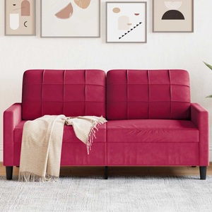 vidaXL, vidaXL 2-Sitzer-Sofa Weinrot 140 cm Samt