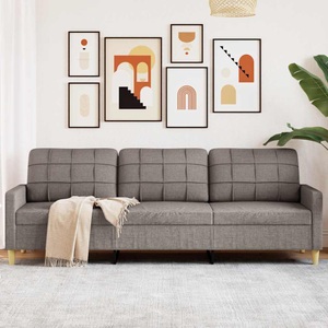 vidaXL, vidaXL 3-Sitzer-Sofa Taupe 210 cm Stoff