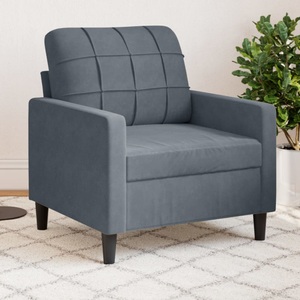 vidaXL, vidaXL Sessel Dunkelgrau 60 cm Samt, vidaXL Sessel Dunkelgrau 60 cm Samt