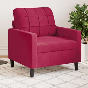 vidaXL, vidaXL Sessel Weinrot 60 cm Samt