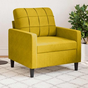 vidaXL, vidaXL Sessel Gelb 60 cm Samt