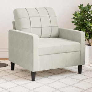 vidaXL, vidaXL Sessel Creme 60 cm Samt
