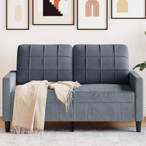 vidaXL, vidaXL 2-Sitzer-Sofa Dunkelgrau 120 cm Samt
