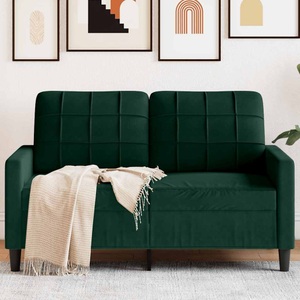 vidaXL, vidaXL 2-Sitzer-Sofa Dunkelgrün 120 cm Samt
