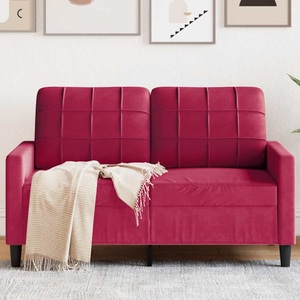 vidaXL, vidaXL 2-Sitzer-Sofa Weinrot 120 cm Samt