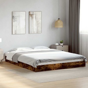 vidaXL, vidaXL Bettgestell Räuchereiche 150x200 cm Holzwerkstoff