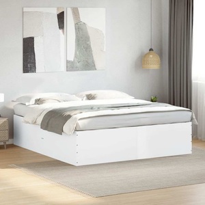 vidaXL, vidaXL Bettgestell Weiß 180x200 cm Holzwerkstoff