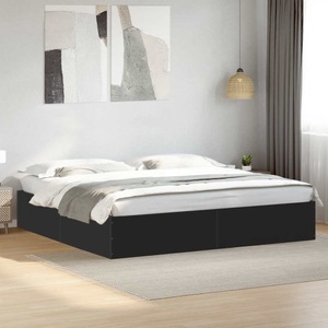 vidaXL, vidaXL Bettgestell Schwarz 180x200 cm Holzwerkstoff