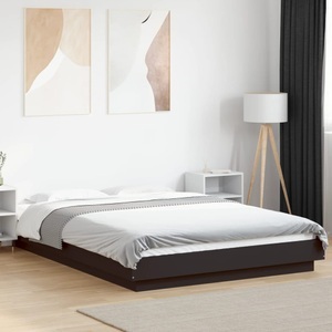 vidaXL, vidaXL Bettgestell Schwarz 140x200 cm Holzwerkstoff
