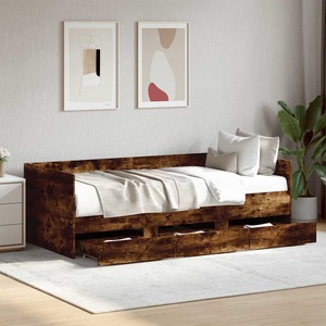vidaXL, vidaXL Tagesbett mit Schubladen Räuchereiche 90x200 cm Holzwerkstoff