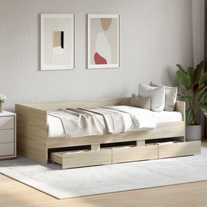 vidaXL, vidaXL Tagesbett mit Schubladen Sonoma-Eiche 90x190 cm Holzwerkstoff