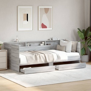 vidaXL, vidaXL Tagesbett mit Schubladen Grau Sonoma 75x190 cm Holzwerkstoff
