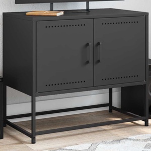 vidaXL, vidaXL TV-Schrank Schwarz 68,5x39x60,5 cm Stahl