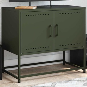 vidaXL, vidaXL TV-Schrank Olivgrün 68,5x39x60,5 cm Stahl