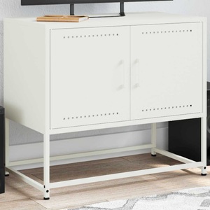 vidaXL, vidaXL TV-Schrank Weiß 68,5x39x60,5 cm Stahl