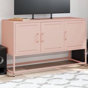 vidaXL, vidaXL TV-Schrank Rosa 100,5x39x60,5 cm Stahl