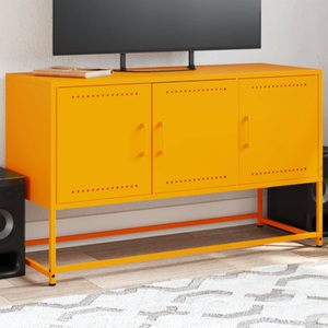 vidaXL, vidaXL TV-Schrank Senfgelb 100,5x39x60,5 cm Stahl