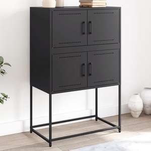vidaXL, vidaXL Sideboard Schwarz 68,5x38,5x107 cm Stahl, vidaXL Sideboard Schwarz 68,5x38,5x107 cm Stahl