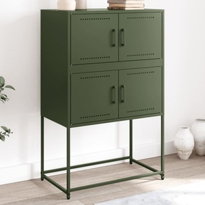 vidaXL, vidaXL Sideboard Olivgrün 68,5x38,5x107 cm Stahl, vidaXL Sideboard Olivgrün 68,5x38,5x107 cm Stahl