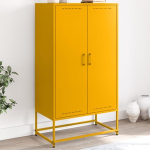 vidaXL, vidaXL Highboard Senfgelb 68,5x38,5x123,5 cm Stahl, vidaXL Highboard Senfgelb 68,5x38,5x123,5 cm Stahl
