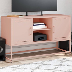 vidaXL, vidaXL TV-Schrank Rosa 100,5x39x60,5 cm Stahl