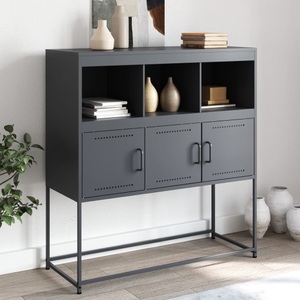 vidaXL, vidaXL Sideboard Anthrazit 100,5x39x107 cm Kaltgewalzter Stahl