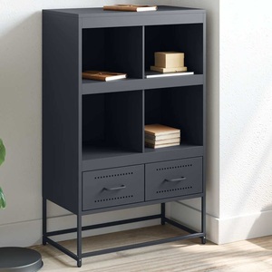vidaXL, vidaXL Highboard Anthrazit 68,5x39x111,5 cm Kaltgewalzter Stahl, vidaXL Highboard Anthrazit 68x39x111,5 cm Stahl