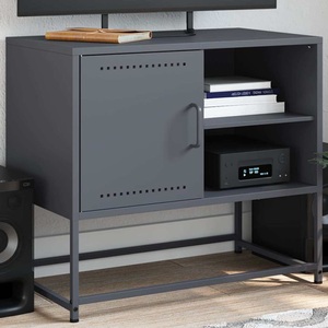 vidaXL, vidaXL TV-Schrank Anthrazit 68x39x60,5 cm Stahl