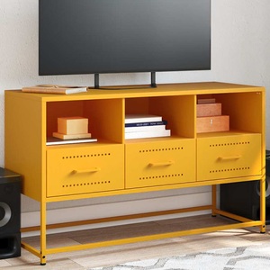 vidaXL, vidaXL TV-Schrank Senfgelb 100,5x39x60,5 cm Stahl